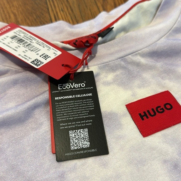 HUGO BOSS responsible splash short 2 piece set pajama relaxed wear size XL new - Picture 7 of 7